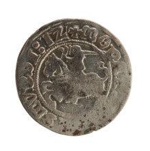Lithuanian half-grosz, Sigismund I the Old (King of Poland; 1506–1548), Jagiellon dynasty. Obverse: