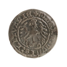 Lithuanian half-grosz, Sigismund I the Old (King of Poland; 1506–1548), Jagiellon dynasty. Obverse: