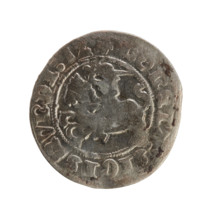 Lithuanian half-grosz, Sigismund I the Old (King of Poland; 1506–1548), Jagiellon dynasty. Obverse: