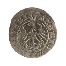 Lithuanian half-grosz, Sigismund I the Old (King of Poland; r. 1506–1548), Jagiellon dynasty.