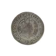 Prussian grosz, Sigismund I the Old (King of Poland; 1506–1548). Silver coin (grosz), 1534, Torun,