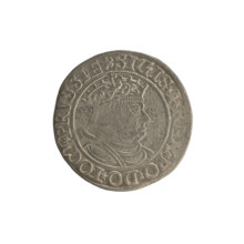 Prussian grosz, Sigismund I the Old (King of Poland; 1506–1548). Silver coin (grosz), 1534, Torun,