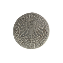 Prussian grosz, Sigismund I the Old (King of Poland; 1506–1548). Coin (grosz), 1534, Torun, Poland.