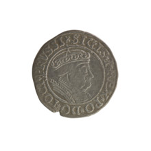 Prussian grosz, Sigismund I the Old (King of Poland; 1506–1548). Polish coin (Jagiellonian dynasty)