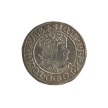 Prussian grosz, Sigismund I the Old (King of Poland; 1506–1548); Polish coin, Jagiellon dynasty.