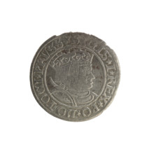 Prussian grosz, Sigismund I the Old (King of Poland; 1506–1548). Polish coin, Jagiellon dynasty.