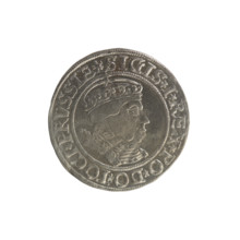 Prussian grosz, Sigismund I the Old (King of Poland; 1506–1548). Silver coin (grosz), 1534, Torun,