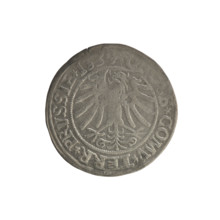 Prussian grosz, Sigismund I the Old (King of Poland; 1506–1548), Polish coin, Jagiellon dynasty;