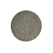 Prussian grosz, Sigismund I the Old (King of Poland; 1506–1548). Copper coin (grosz), 1534, Torun,