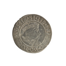 Prussian grosz, Sigismund I the Old (King of Poland; 1506–1548). Silver coin (grosz), 1534, Torun,