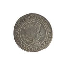 Prussian grosz, Sigismund I the Old (King of Poland; 1506–1548). Polish coin (1534), Jagiellonian