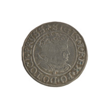 Prussian grosz, Sigismund I the Old (King of Poland; 1506–1548), Polish coin, Jagiellon dynasty;