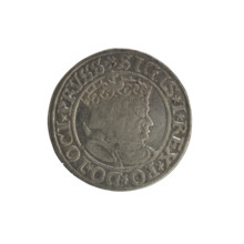 Prussian grosz, Sigismund I the Old (King of Poland; 1506–1548). Obverse: Crowned male bust in