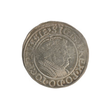 Prussian grosz, Sigismund I the Old (King of Poland; 1506–1548). Silver coin (grosz), 1534, Torun,