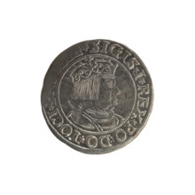 Prussian grosz, Sigismund I the Old (King of Poland; 1506–1548). Silver coin (grosz), 1534, Torun,