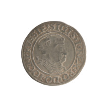 Prussian grosz, Sigismund I the Old (King of Poland; 1506–1548). Polish coin (Jagiellonian dynasty)