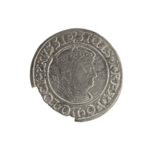 Prussian grosz, Sigismund I the Old (King of Poland; 1506–1548). Silver coin (grosz), 1535, Torun,