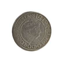 Prussian grosz of Sigismund I the Old (King of Poland; 1506–1548), 1535. Silver coin (grosz) from