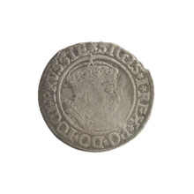 Prussian grosz, Sigismund I the Old (King of Poland; 1506–1548). Silver coin (grosz), 1535, Torun,