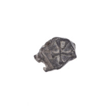 Fragment of a double-sided Drohiczyn seal. On one side a cross with one arm ending in a triangle