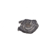 Fragment of a double-sided Drohiczyn seal. On one side a cross with one arm ending in a triangle