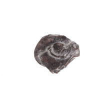 Fragment of a double-sided Drohiczyn seal. On one side a cross with one arm ending in a triangle