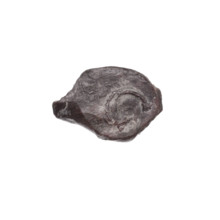 Fragment of a double-sided Drohiczyn seal. On one side a cross with one arm ending in a triangle