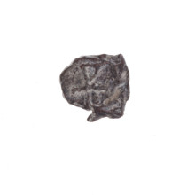 Fragment of a double-sided Drohiczyn seal. On one side, a cross with one arm ending in a triangle