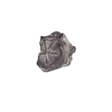 Fragment of a double-sided Drohiczyn seal. On one side, a cross with one arm ending in a triangle