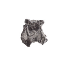Fragment of a double-sided Drohiczyn seal. On one side, a cross with one arm ending in a triangle
