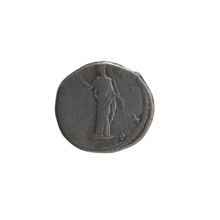 Denarius of Antoninus Pius (reigned 138–161) issued after 141. Obverse: Bust of Faustina I in