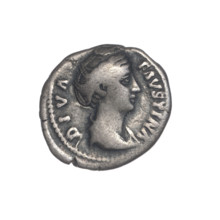 Denarius, posthumous for Faustina the Elder (98–141; Roman empress 138–141). Issuer: Antoninus Pius
