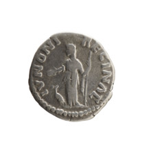 Denarius of Faustina the Younger (ca. 130–176), issuer Marcus Aurelius (121–180). Obverse: Bust of