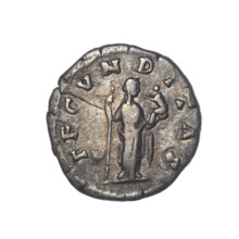 Denarius of Faustina the Younger (ca. 130–176), Roman empress 161–176; issuer Marcus Aurelius