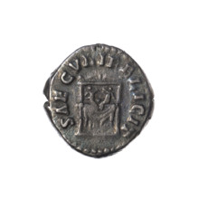 Denarius of Faustina the Younger (ca. 130–176; Roman empress 161–176) issued under Marcus Aurelius