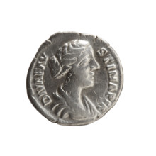 Denarius, Faustina the Younger (ca. 130–176; Roman empress 161–176) (posthumous). Issuer: Marcus