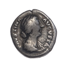 Denarius of Faustina the Younger (ca. 130–176), Roman empress 161–176; issuer Marcus Aurelius