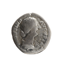 Denarius of Faustina the Younger (ca. 130–176), wife of Marcus Aurelius (121–180); Roman Empire,