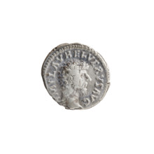 Denarius of Lucius Verus (130–169; Roman emperor 161–169). Obverse: Head of Lucius Verus uncovered
