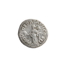Denarius of Lucius Verus (130–169; Roman emperor 161–169). Obverse: Head of Lucius Verus uncovered
