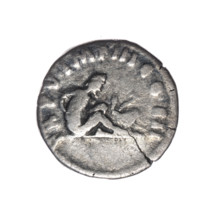 Denarius of Lucius Verus (130–169; Roman emperor 161–169). Obverse: Head of Lucius Verus with