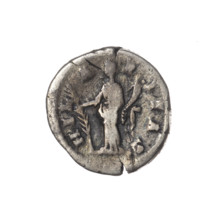 Denarius; obverse: bust of Crispina in drapery facing right, inscription 'CRISPINA AVGVSTA';