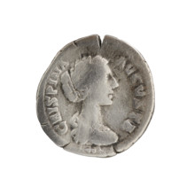 Denarius; issuer: Commodus (Roman emperor, 177–192) and Crispina (Roman empress, 178–192). Obverse: