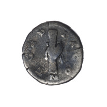 Denarius, Crispina (164–192?, Roman empress 178–192) and Commodus (161–192, Roman emperor 177–192)