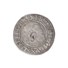 Obverse: Male bust turned right with beard and sideburns, wearing a coat with a wide collar; in the