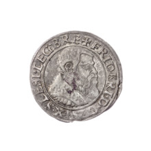 Obv. Male bust turned right with beard and sideburns, in a coat with a wide collar; in the rim