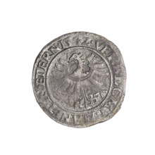 Obverse: Male bust turned right, with a beard and sideburns, in a coat with a wide collar; in the