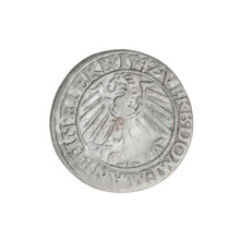 Grosz, Stoltz, Michael (fl. ca. 1540–1555). Obverse: Male bust turned right, with a beard and