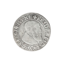 Obverse: Male bust turned right, with a beard and sideburns, in a coat with a wide collar; in the