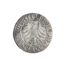 Artist: Michael Stoltz (fl. ca. 1540–1555). Obverse: Male bust in armour turned right with beard